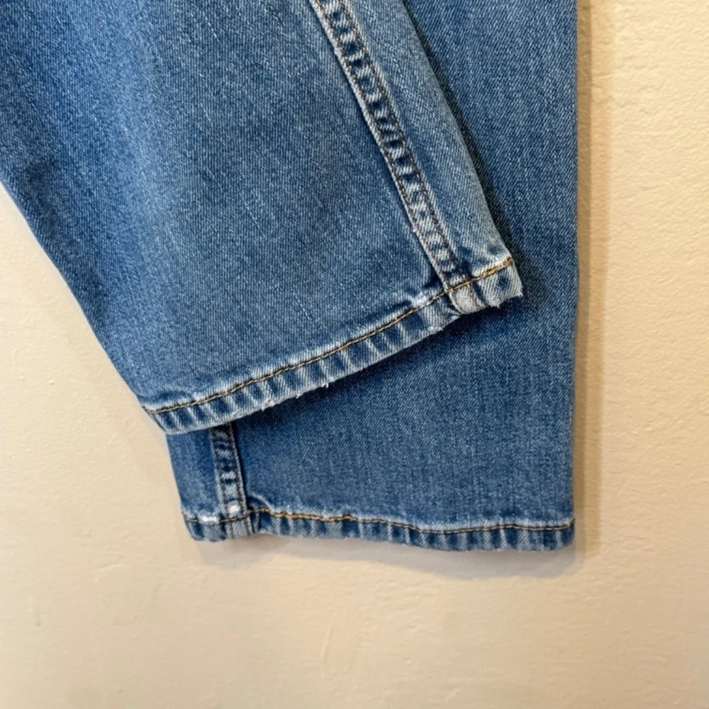 Levi’s 511 Perfect Medium Wash Thrashed Distressed High Rise Slim Tapered Jeans